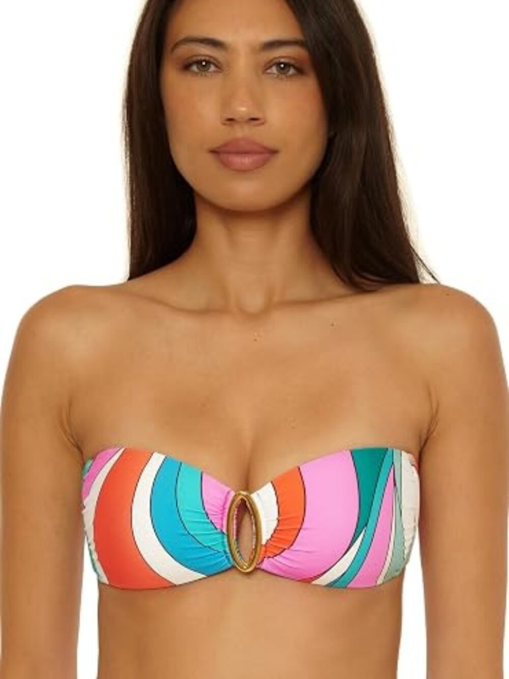 TRINA TURK APOLLO PRINT BANDEAU BIKINI TOP IN SIZES 6 & 14